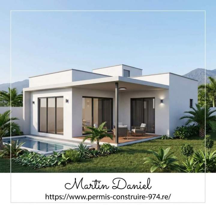 Modèle maison traditionnelle 3D La Réunion