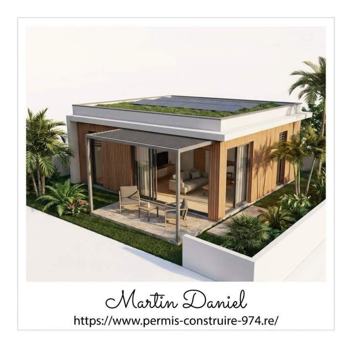 Dessin maison La Réunion