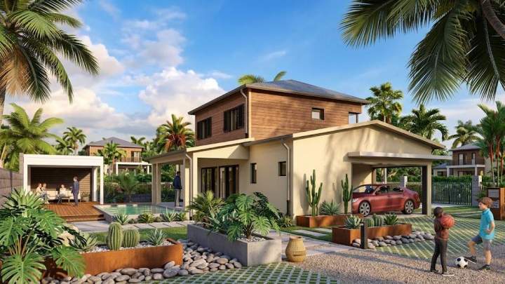 Modele maison 3D La Réunion