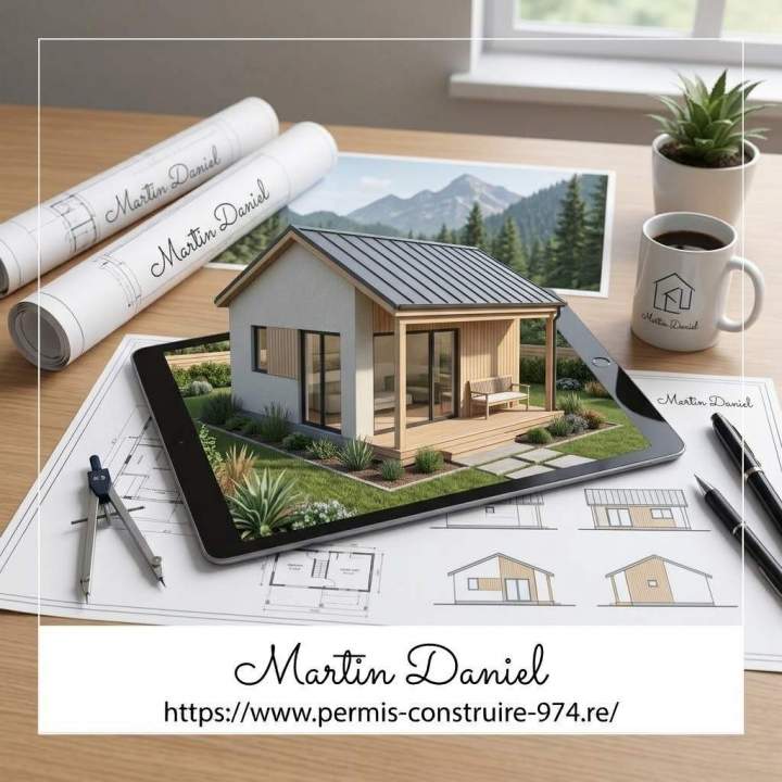 Modèle maison traditionnelle 3D La Réunion